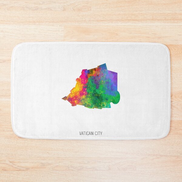 Item preview, Vatican City Watercolor Map designed and sold by ArtPrints.
