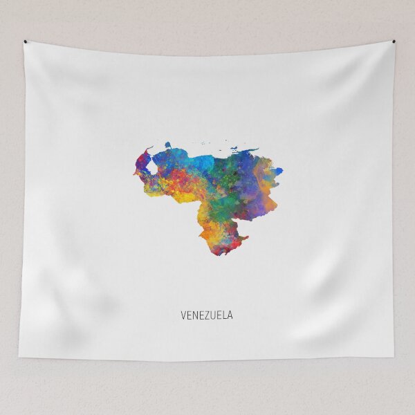 Artikelvorschau, Venezuela Watercolor Map entworfen und verkauft von ArtPrints.