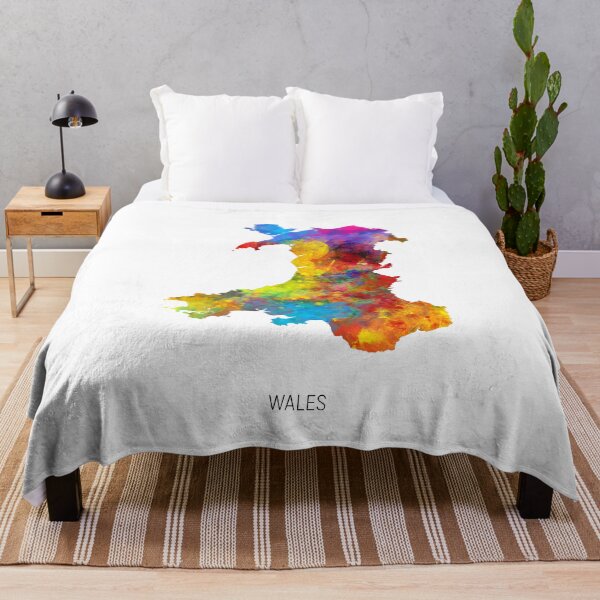 Item preview, Wales Watercolor Map designed and sold by ArtPrints.