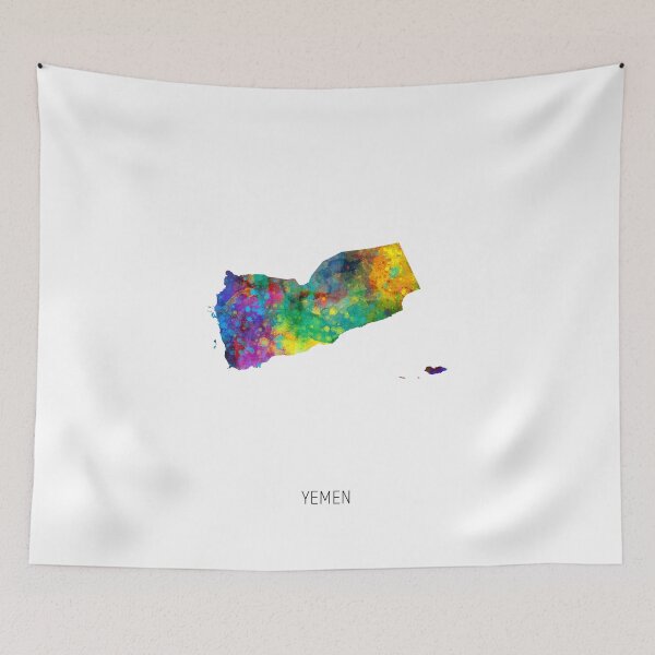 Item preview, Yemen Watercolor Map designed and sold by ArtPrints.