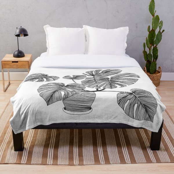 Item preview, Tropical Flowers in ink designed and sold by Doodle-Shmoodle.