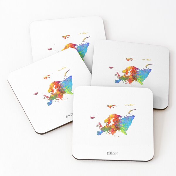 Item preview, Europe Watercolor Map designed and sold by ArtPrints.