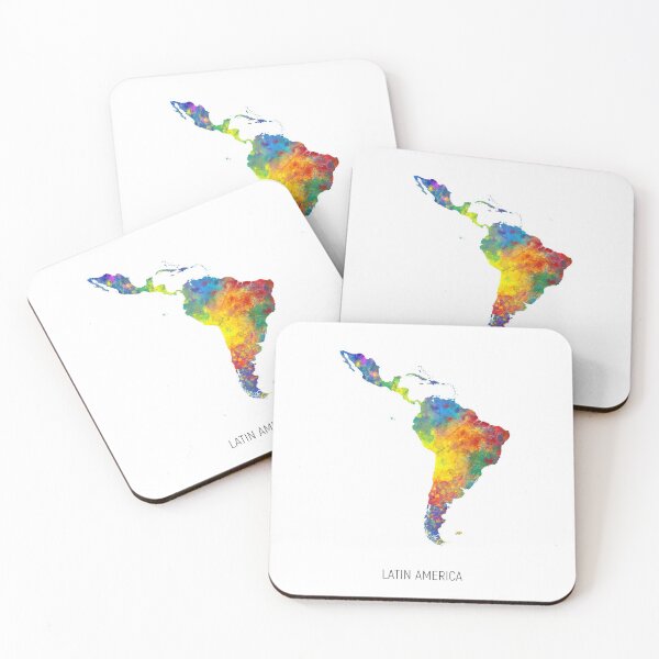 Item preview, Latin America Watercolor Map designed and sold by ArtPrints.
