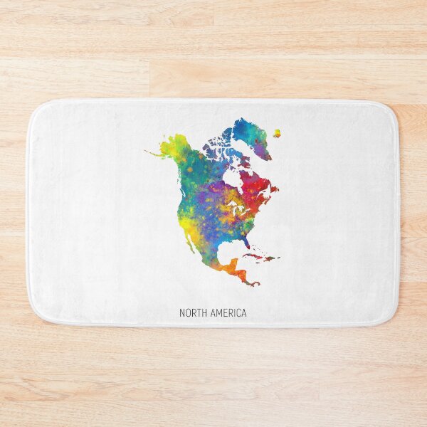 Item preview, North America Watercolor Map designed and sold by ArtPrints.