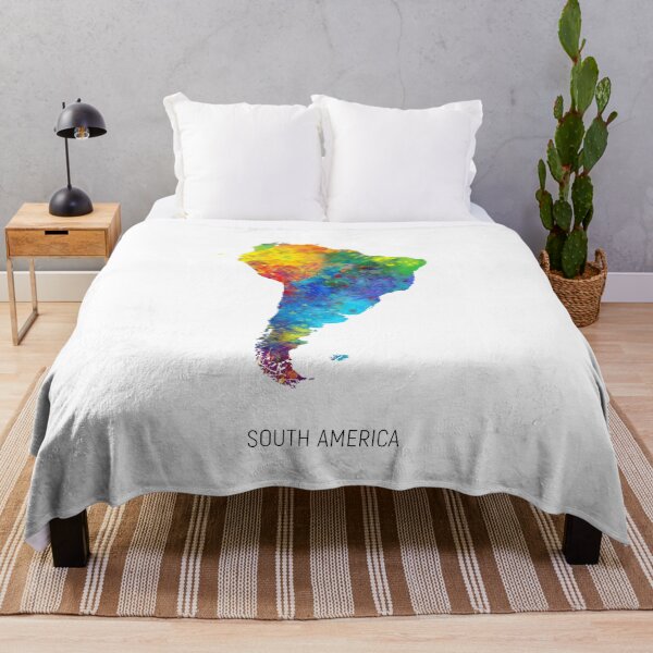 Item preview, South America Watercolor Map designed and sold by ArtPrints.