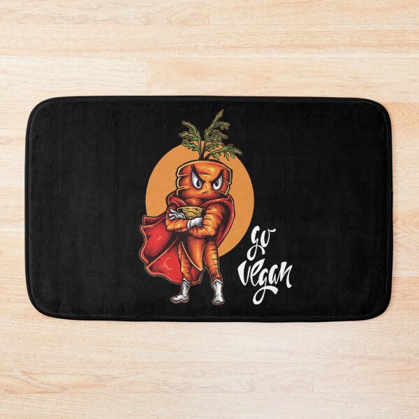 Item preview, Go Vegan Carrot Foodie Vegetable SuperHero  designed and sold by ProjectX23.