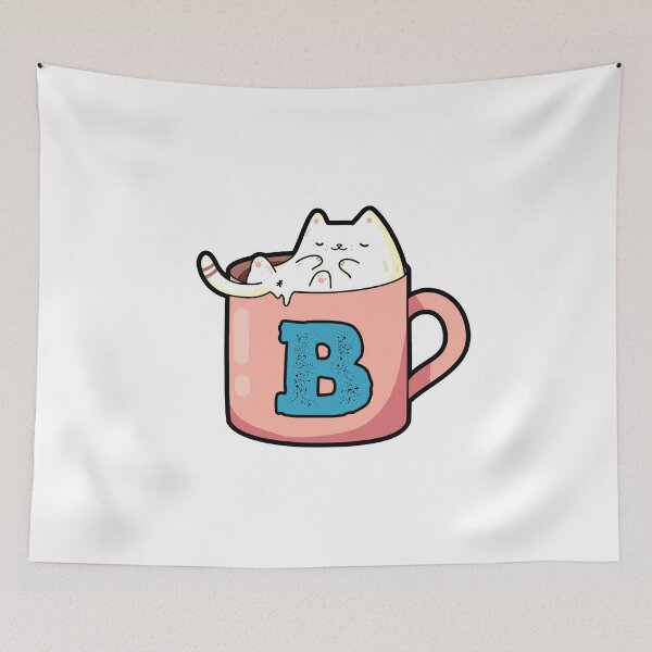 Item preview, Monogram B Pawfee Break designed and sold by kidsmonogram2.