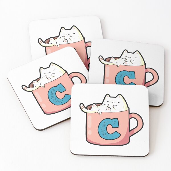 Item preview, Monogram C Pawfee Break designed and sold by kidsmonogram2.
