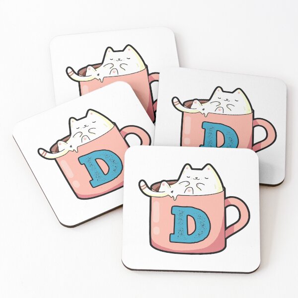 Item preview, Monogram D Pawfee Break designed and sold by kidsmonogram2.