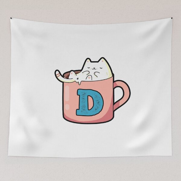 Item preview, Monogram D Pawfee Break designed and sold by kidsmonogram2.