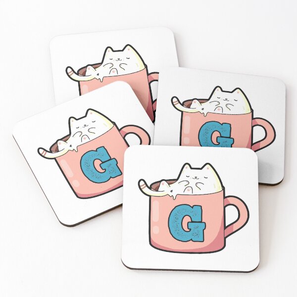 Item preview, Monogram G Pawfee Break designed and sold by kidsmonogram2.
