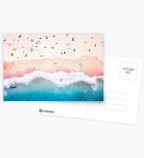 Aerial Sandy Beach Postcards