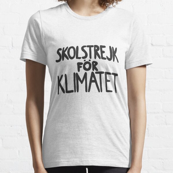 Skolstrejk för klimatet vectorized Essential T-Shirt