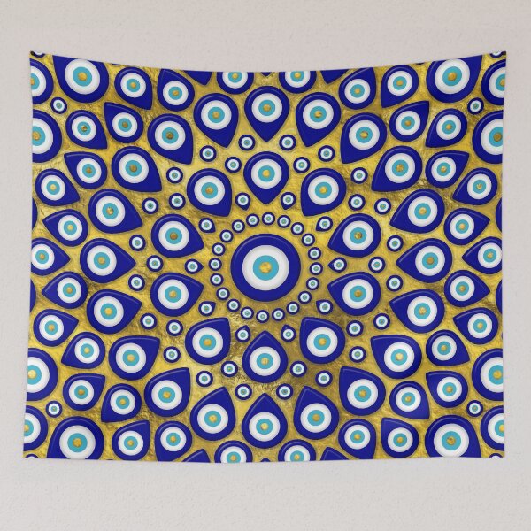 Item preview, Nazar eye - Turkish Eye charm on gold designed and sold by Nartissima.