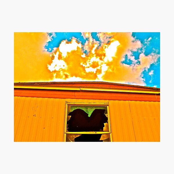 Abandoned Mobile Home Photographic Print