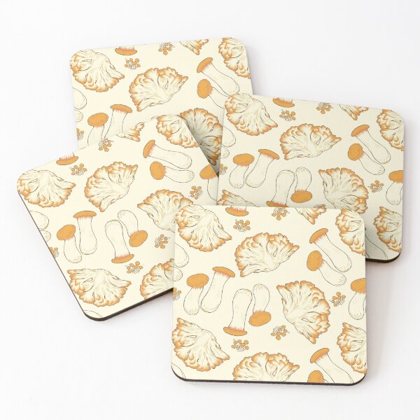 Item preview, Mushrooms Repeating Pattern Cream Version designed and sold by NiceButton.