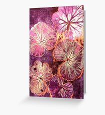 October's Garden - Monoprint Greeting Card