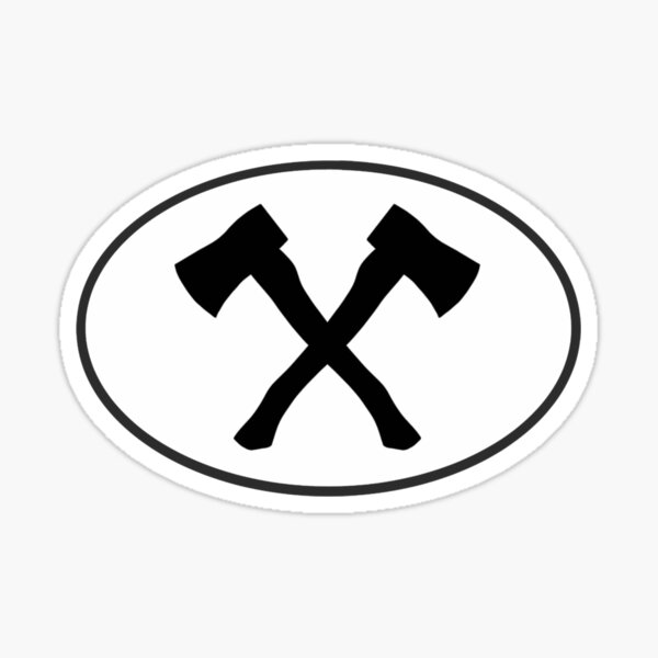 " Axe Throwng Euro Sticker" Sticker for Sale by iareBRENDEN Redbubble