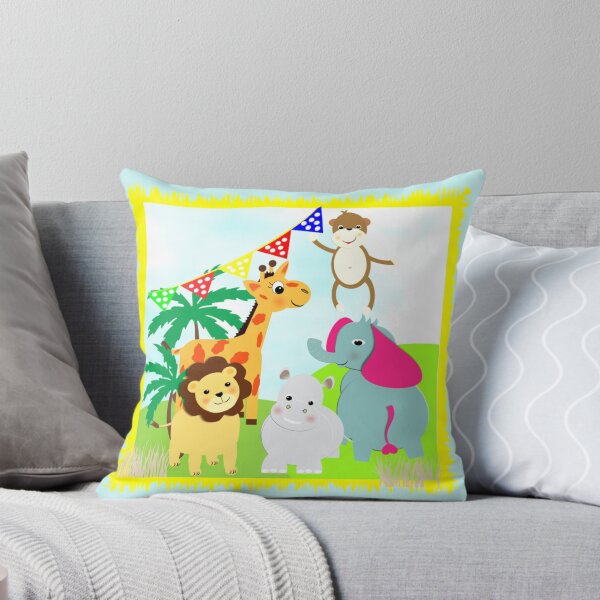 Item preview, Kids Fun Cartoon Jungle Animals designed and sold by Artification.