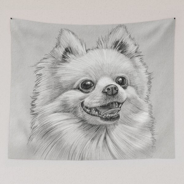 Item preview, Smiling Dog (Pomeranian) designed and sold by tutuart.
