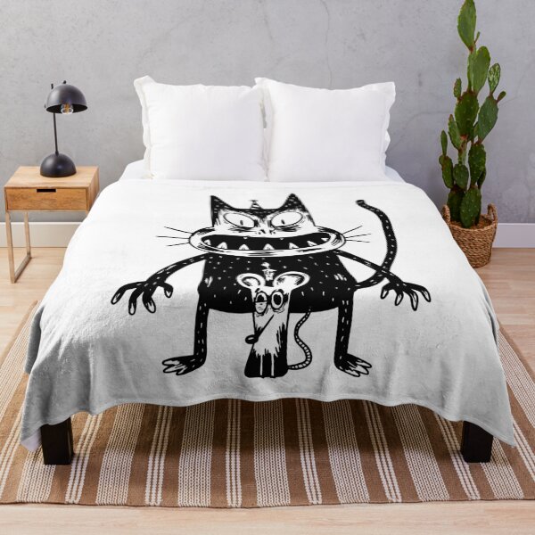Item preview, Cat, mouse, halloween, scary, cartoon designed and sold by DerSenat.