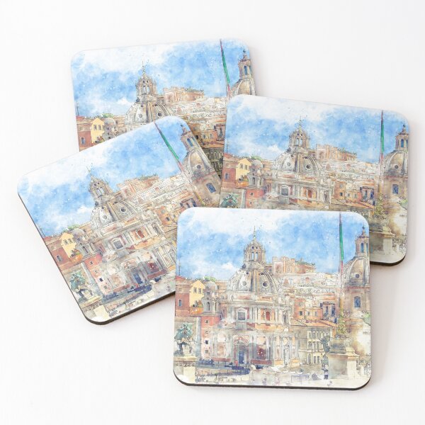 Item preview, Trajan's Column and Santa Maria di Loreto, Rome, Italy designed and sold by amekamura.