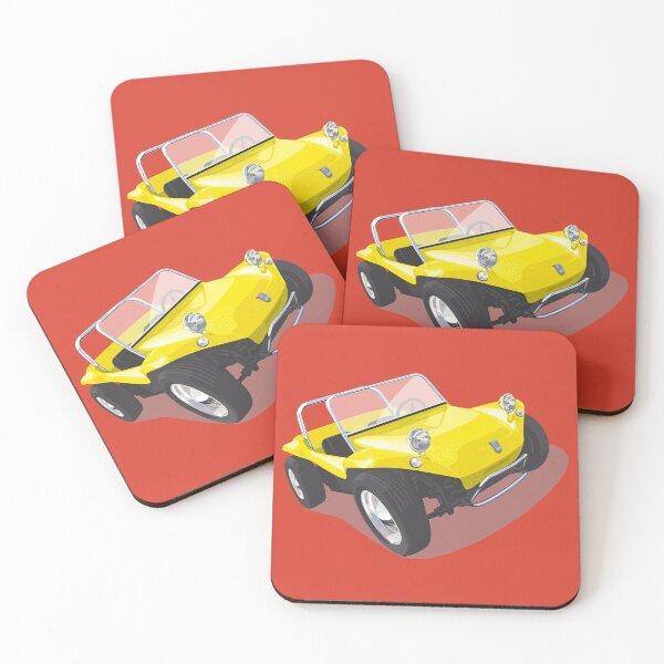 Item preview, Classic Manx beach buggy in yellow designed and sold by candc-retro.