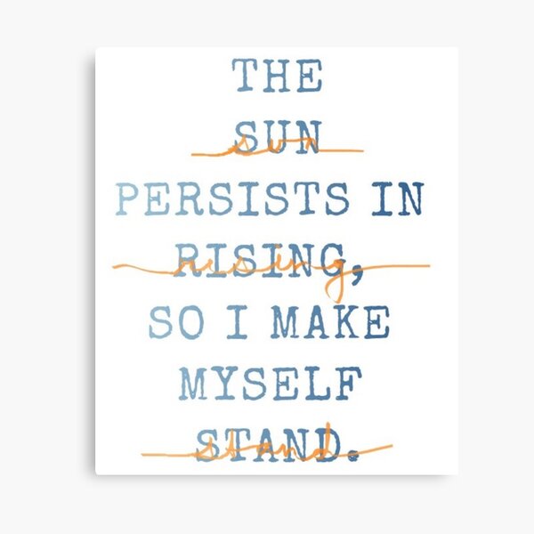 Suzanne Collins Quote Canvas Print