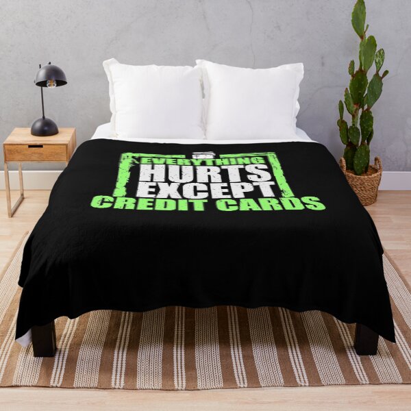 Item preview, Everything Hurts, Except Credit Cards designed and sold by EdifyEra.