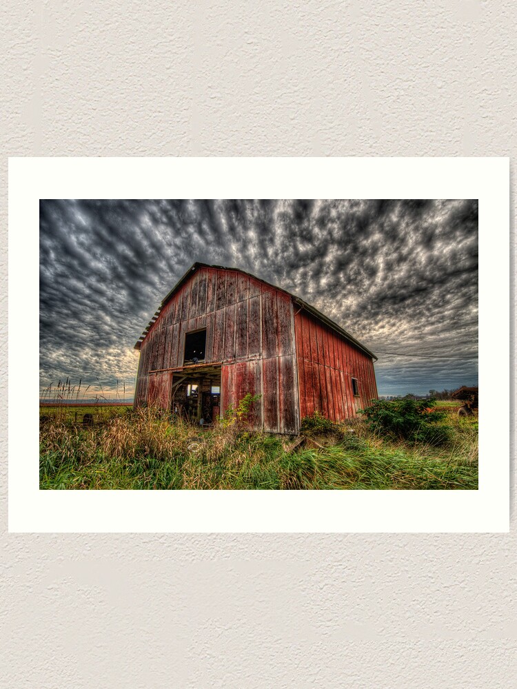 Alternate view of Red Barn Art Print