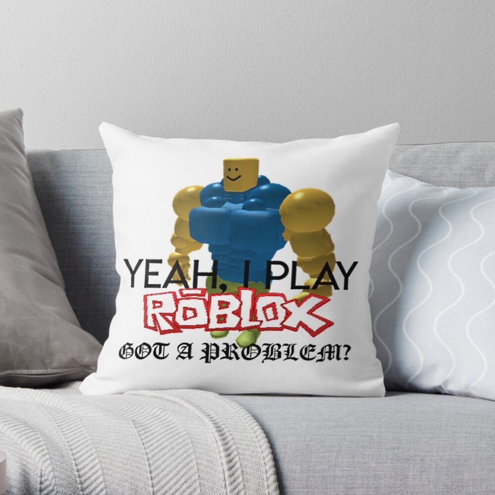 Yeah I Play Roblox Throw Pillow By Whitewreath Redbubble - sad rock roblox