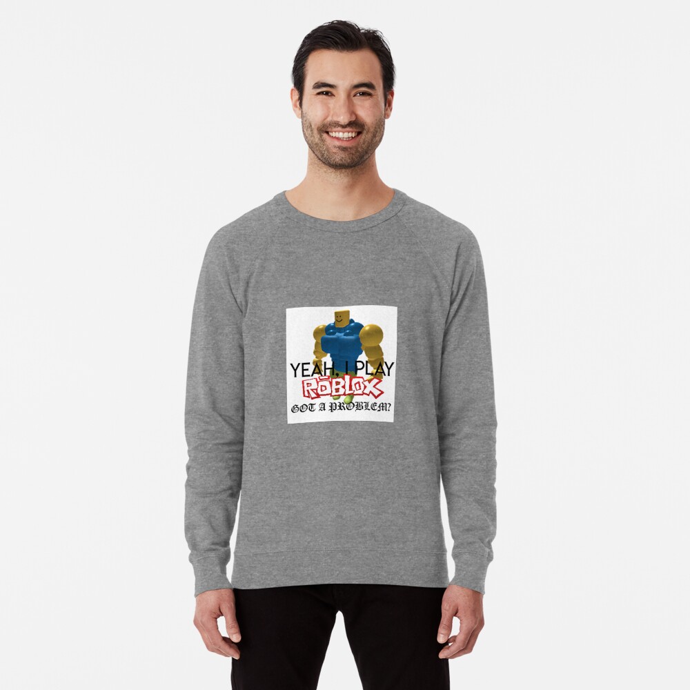 Yeah I Play Roblox Lightweight Sweatshirt By Whitewreath Redbubble - p tag grey hoodie roblox