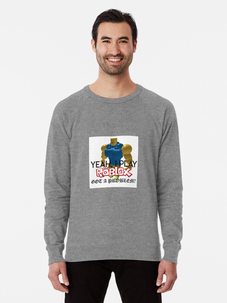 Yeah I Play Roblox Lightweight Sweatshirt By Whitewreath - blue sweater roblox t shirt