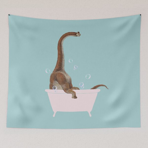 Item preview, Brachiosaurus in Bathtub designed and sold by bignosework.