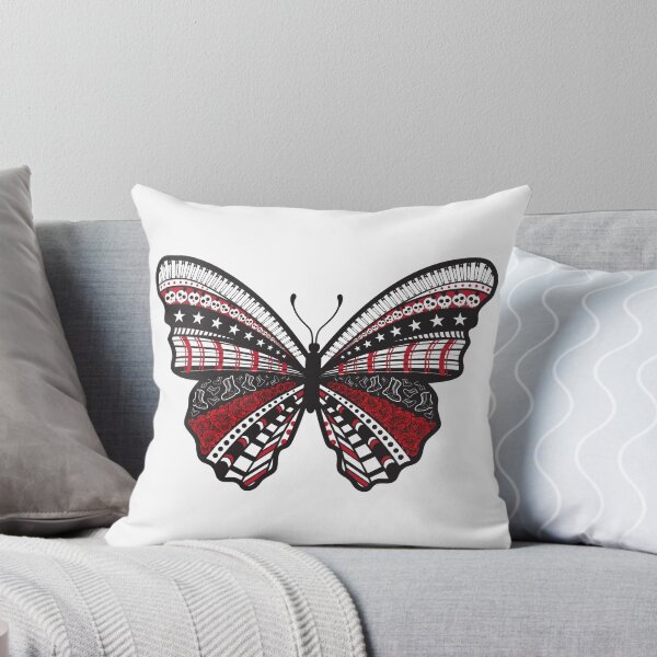 Item preview, Punk Butterfly In Red And Black And White designed and sold by J Teachey.