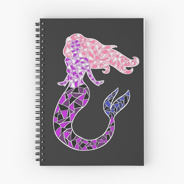 Item preview, Genderfluid Stained Glass Mosaic Mermaid designed and sold by Felivora.