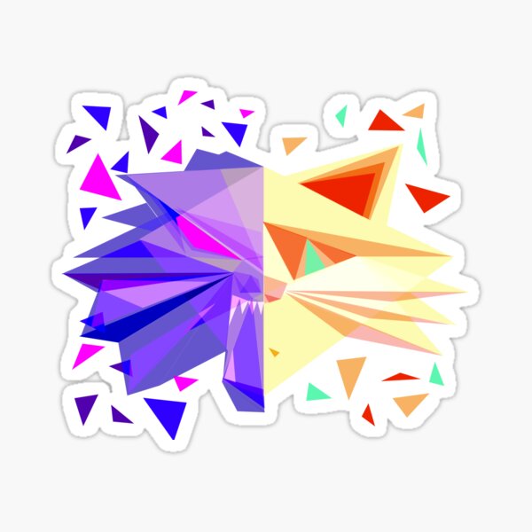 Wolf and the Feline Sticker