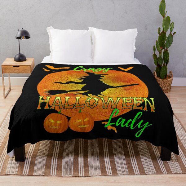 Item preview, Crazy Halloween Lady Funny Witch designed and sold by Packrat.