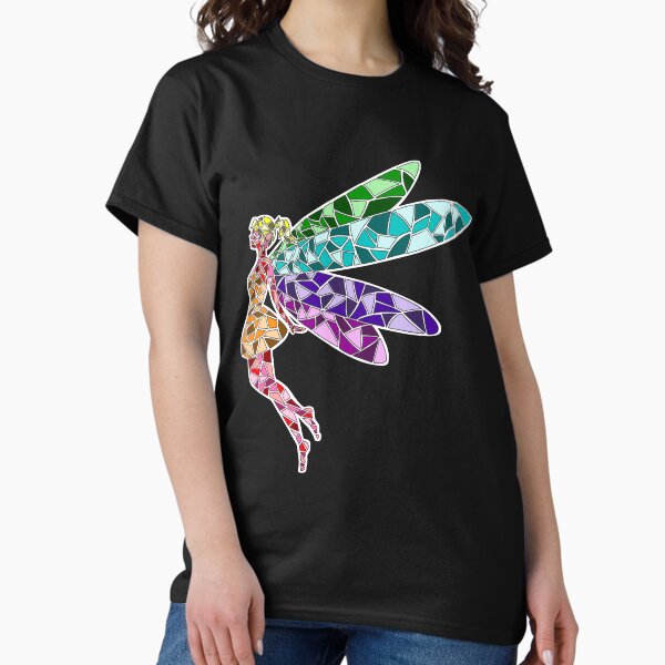 Item preview, Rainbow Stained Glass Mosaic Fairy designed and sold by Felivora.
