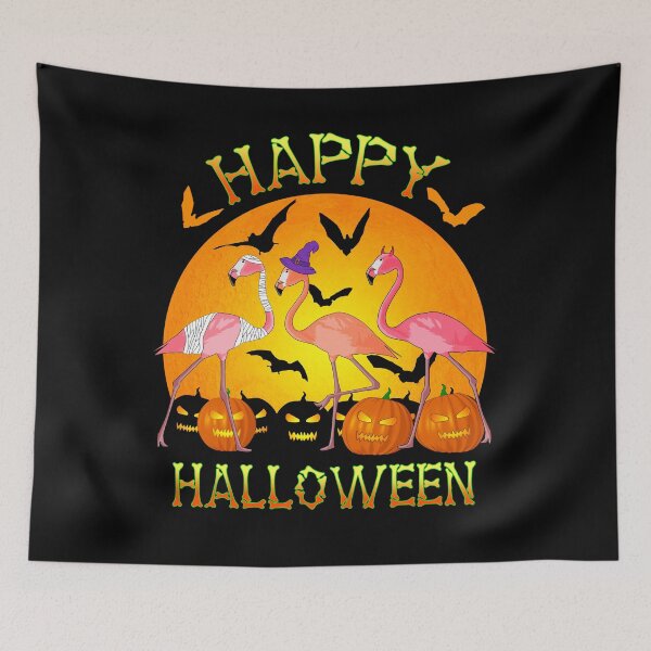 Item preview, Happy Halloween Funny Flamingo  designed and sold by Packrat.