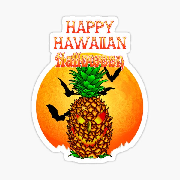Item preview, Happy Hawaiian Halloween Pineapple Skull designed and sold by Packrat.