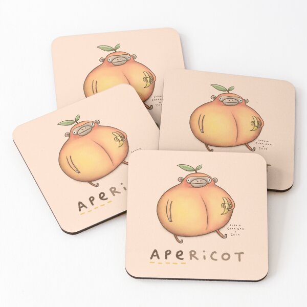 Apericot Coasters (Set of 4)