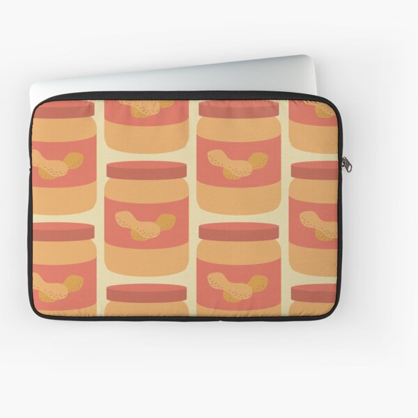 Peanut Butter & Jelly Squirrel Party Laptop Sleeve - Swan Feather