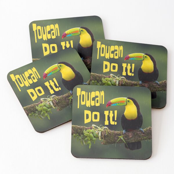Item preview, Toucan Do It! Colorful Bird Motivational Funny Pun designed and sold by mwagie.