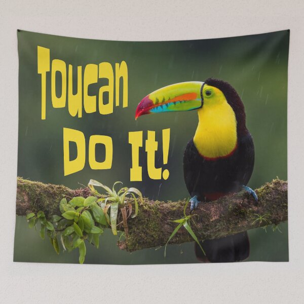 Item preview, Toucan Do It! Colorful Bird Motivational Funny Pun designed and sold by mwagie.