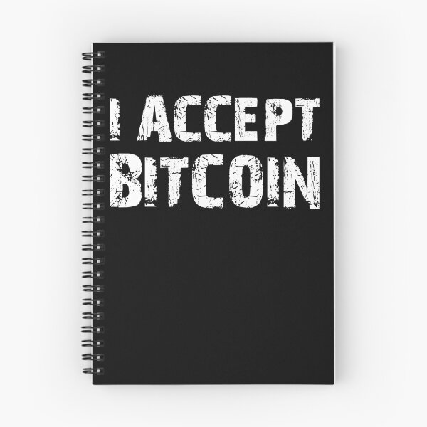 Item preview, I Accept Bit Coin Crypto Currency designed and sold by BiagioDeFranco.