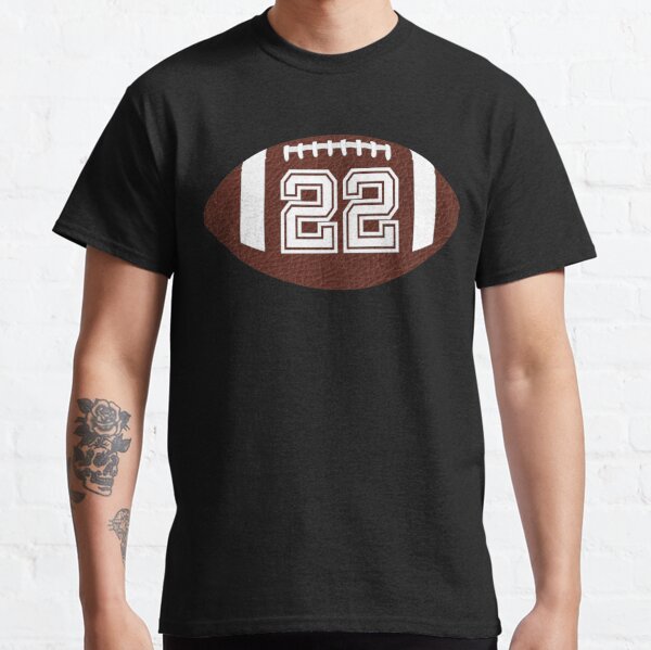 Jersey Uniform Number #7 White Block Lettering Premium T-Shirt