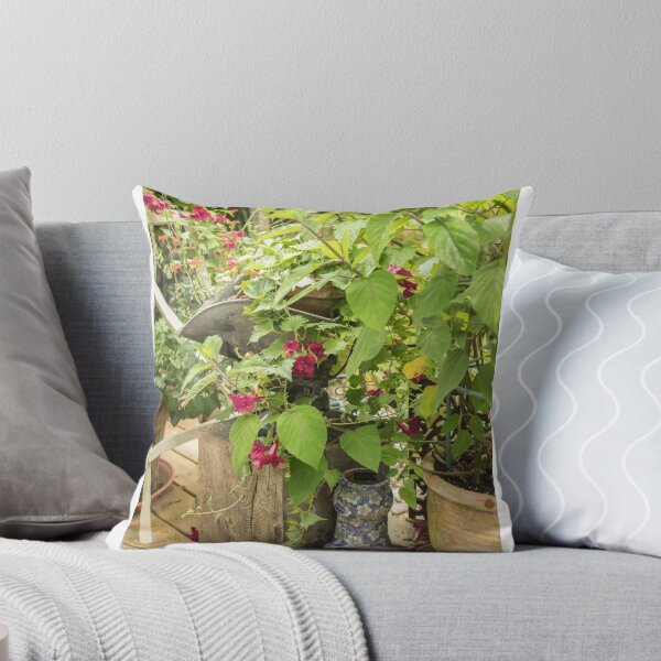 Item preview, Pots and flowers on a deck designed and sold by Judi Lion.