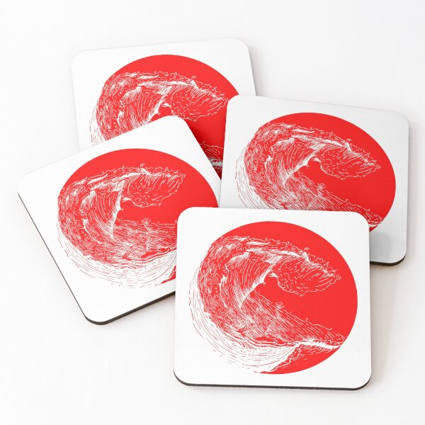 Item preview, Asian water waves drawing. designed and sold by emphatic.