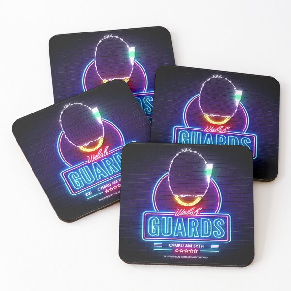 Item preview, Welsh Guards Neon Lighting Effect designed and sold by BlueRedBlue.